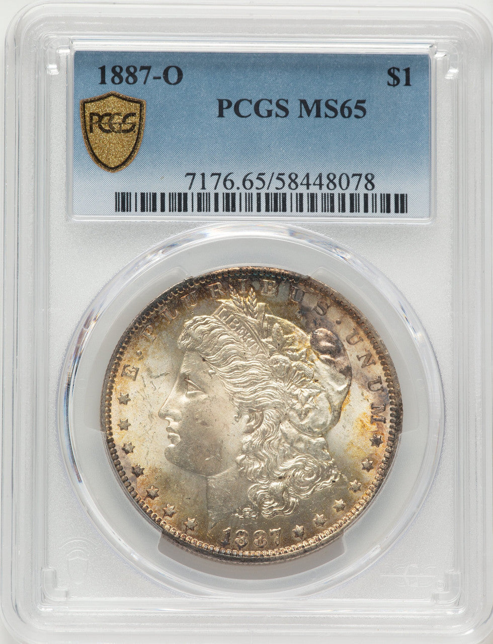 1887-O Morgan Dollar PCGS MS65