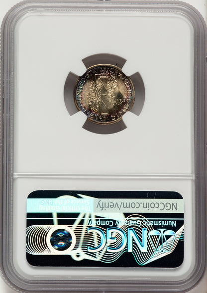1942-S 10C FB Mercury Dime NGC MS68