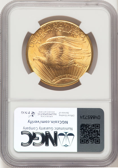 1923-D $20 Saint-Gaudens Double Eagle NGC MS67