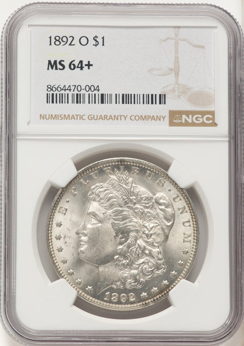 1892-O Morgan Dollar NGC MS64+