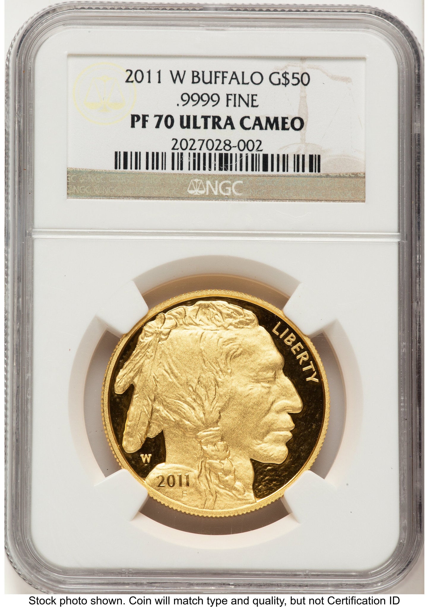 2011-W Proof Gold Buffalo 1 oz Brown Label NGC PF70