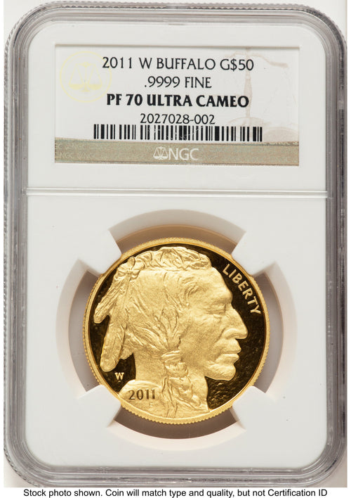 2011-W Proof Gold Buffalo 1 oz Brown Label NGC PF70