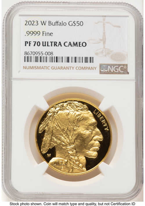 2023-W Proof Gold Buffalo 1 oz Brown Label NGC PF70