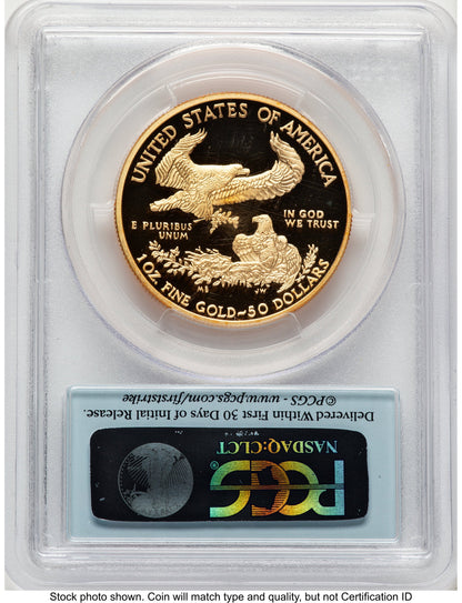 2012-W Proof Gold Eagle 1 oz FS Flag PCGS PR70