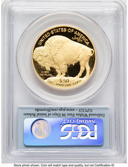 2009-W Proof Gold Buffalo 1 oz FS Bison Label PCGS PR70