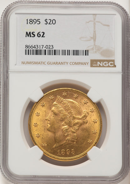 1895 $20 Liberty Double Eagle NGC MS62