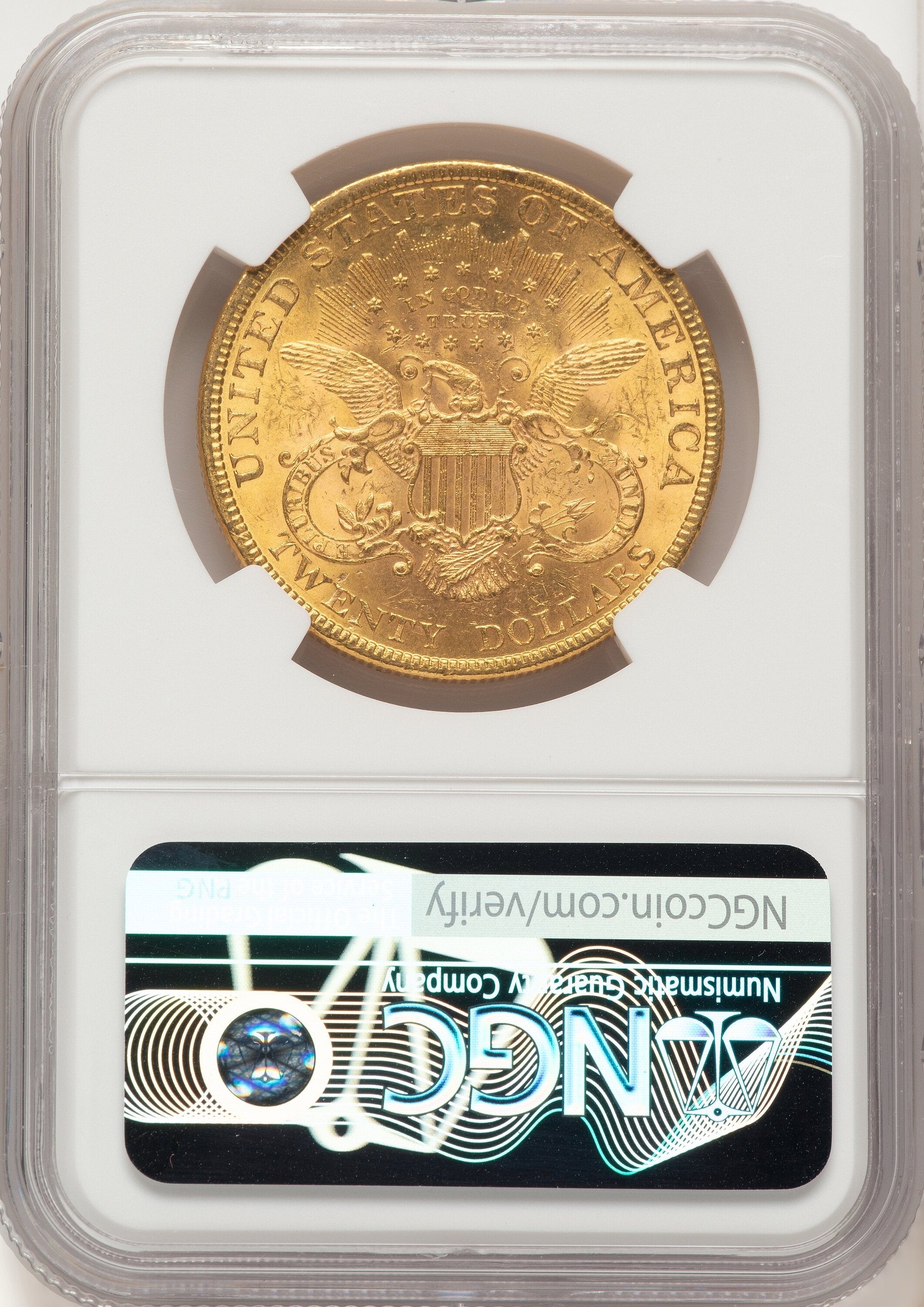 1895 $20 Liberty Double Eagle NGC MS62