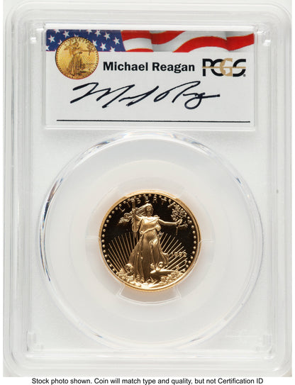 1992-P Proof Gold Eagle 1/4 oz Reagan Legacy Series Michael Reagan PCGS PR70