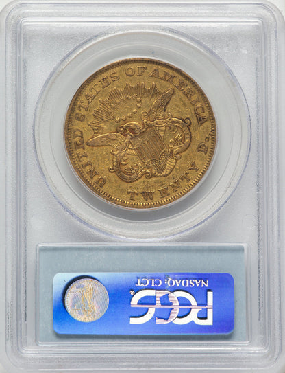 1850 $20 Blue Gradient Liberty Double Eagle PCGS XF45
