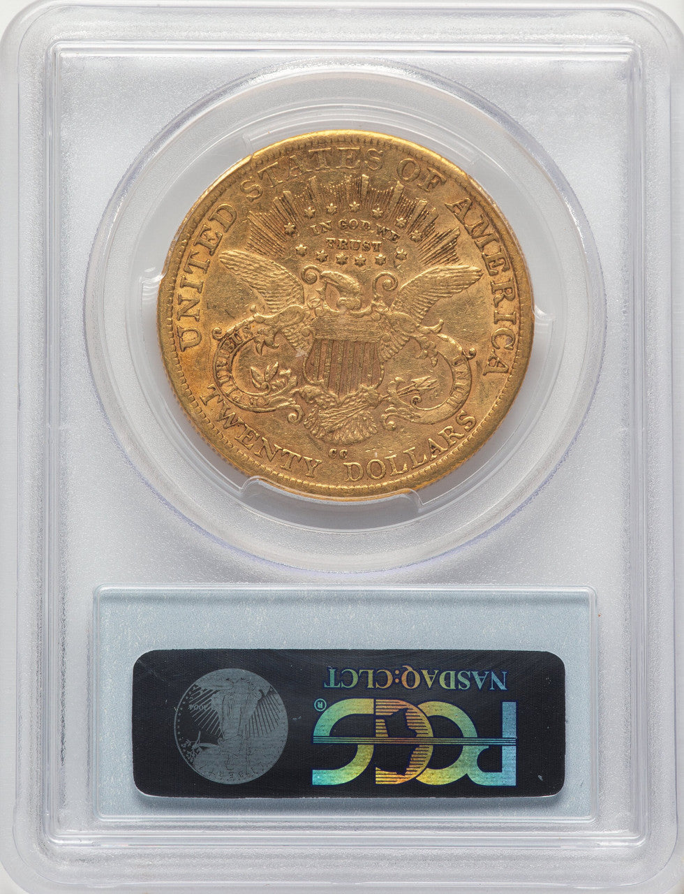 1883-CC $20 Blue Gradient Liberty Double Eagle PCGS XF45