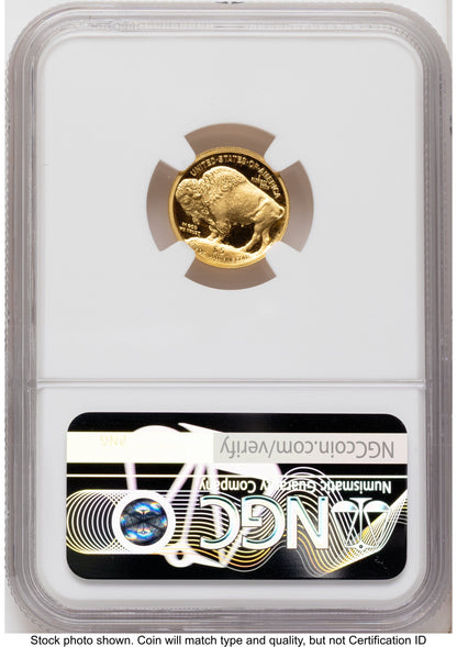 2008-W Proof Gold Buffalo 1/10 oz Red Book NGC PF70
