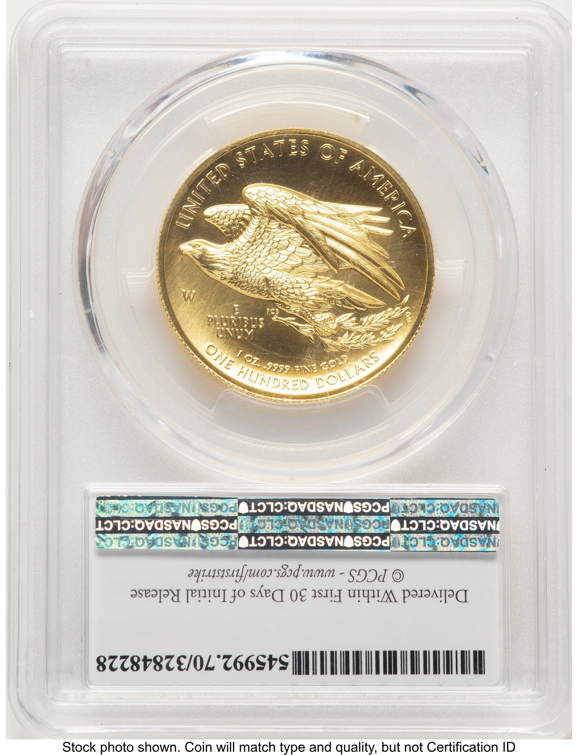 2015-W G$100 American Liberty High Relief FS Liberty Flag Label PCGS MS70