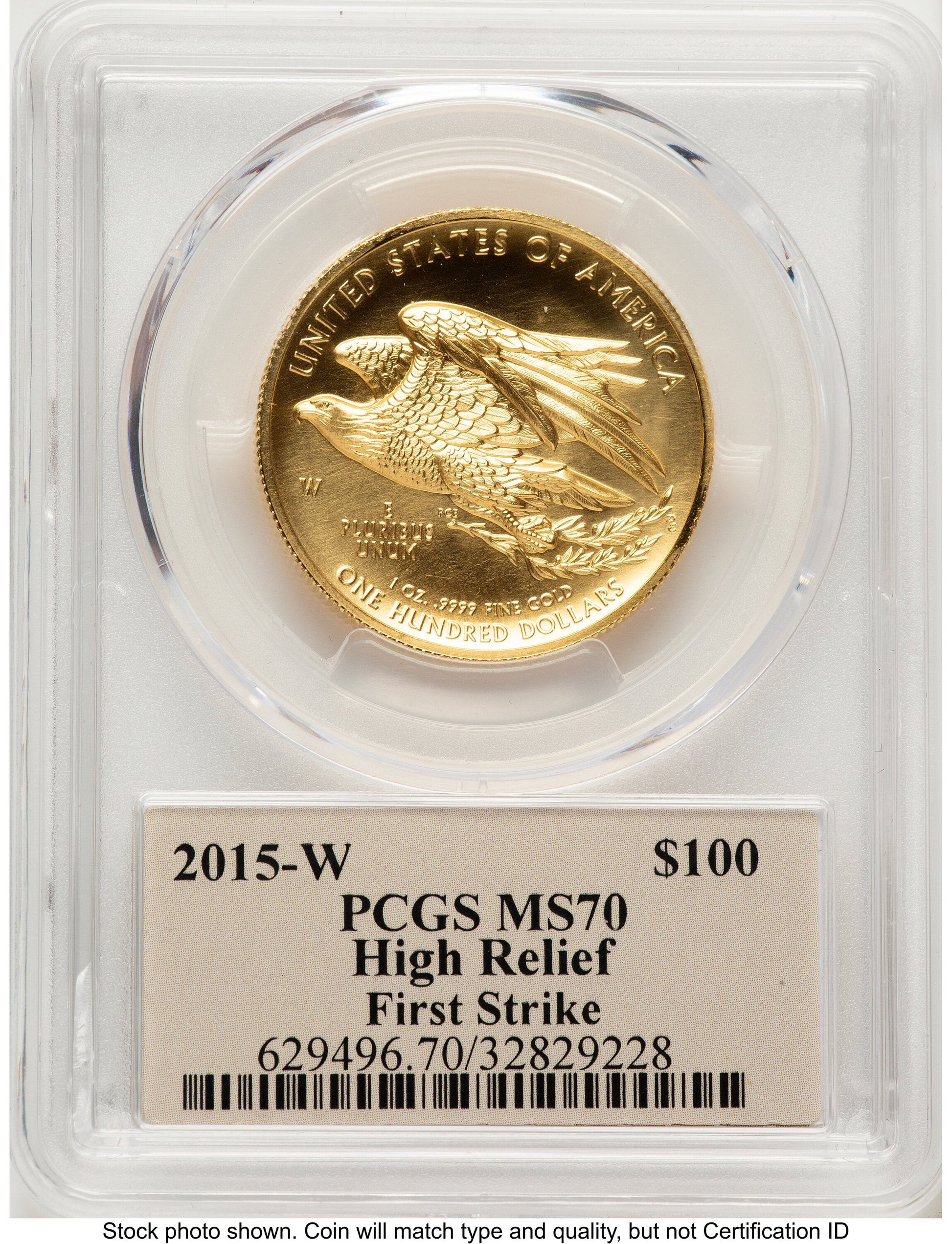 2015-W G$100 American Liberty High Relief FS Thomas Cleveland Art Deco PCGS MS70