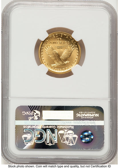 2016-W 25C Standing Liberty 100th Anniversary Gold Centennial ER 100th Anniversary NGC MS70