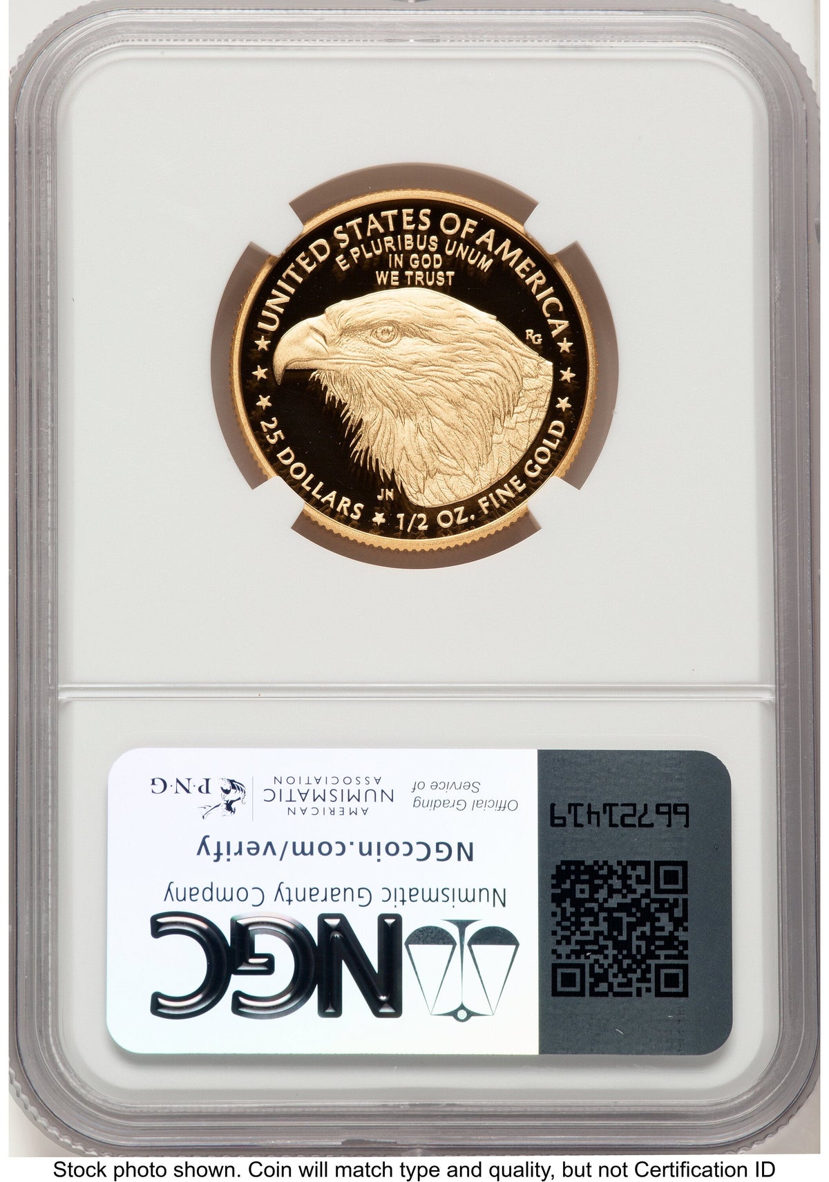 2024-W Proof Gold Eagle 1/2 oz NGC PF70 Ed Moy
