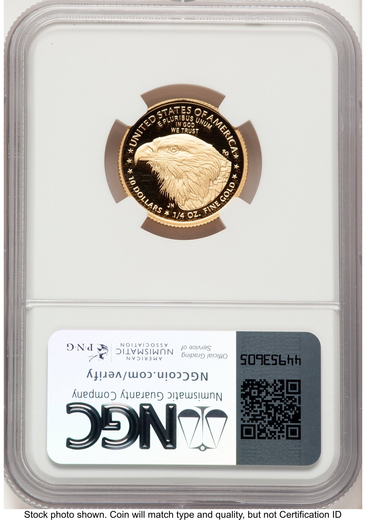 2024-W Proof Gold Eagle 1/4 oz NGC PF70 Ed Moy