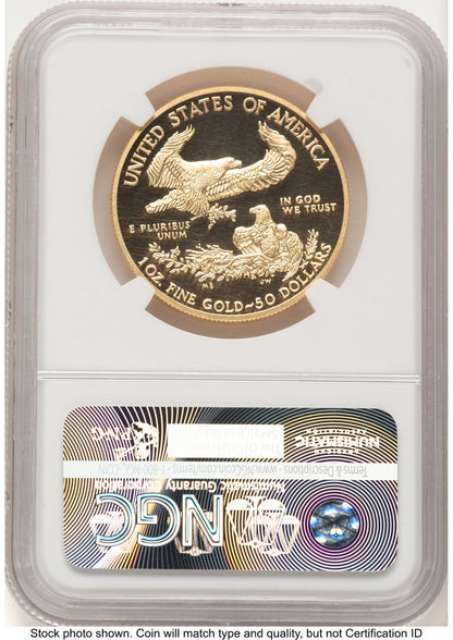 2015-W Proof Gold Eagle 1 oz Brown Label NGC PF70