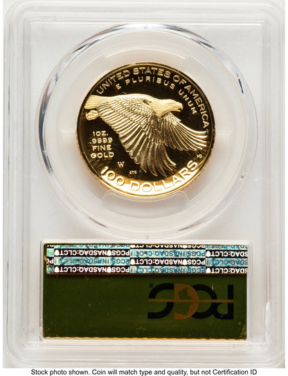 2017-W G$100 American Liberty High Relief FS Gold Foil PCGS PR70