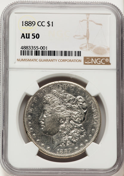 1889-CC Morgan Dollar NGC AU50