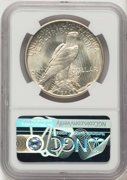 1921 Peace Dollar NGC MS66
