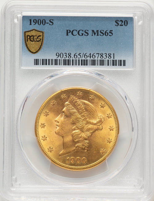 1900-S $20 Liberty Double Eagle PCGS MS65