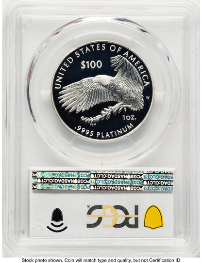 2021-W Proof Platinum Eagle 1 oz Blue Gradient PCGS PR70