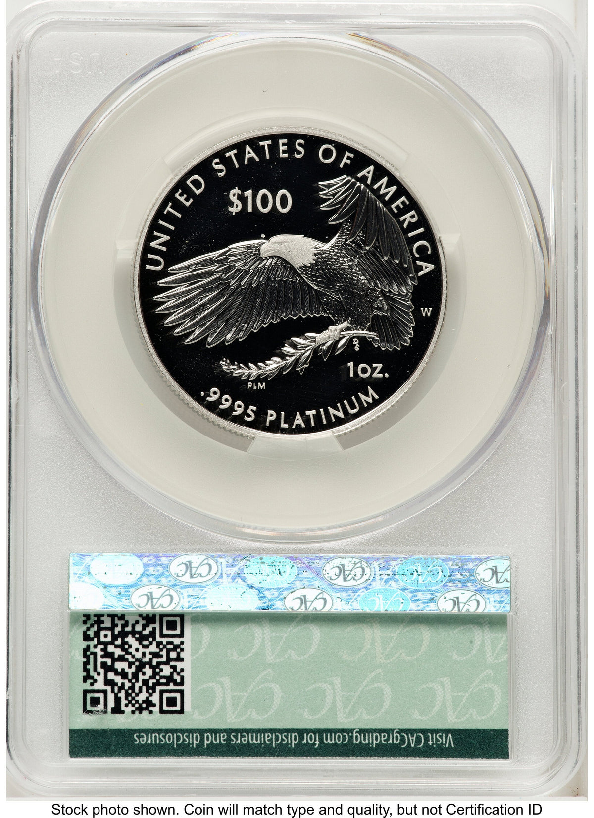 2018-W Proof Platinum Eagle 1 oz Non Designation CACG PR70