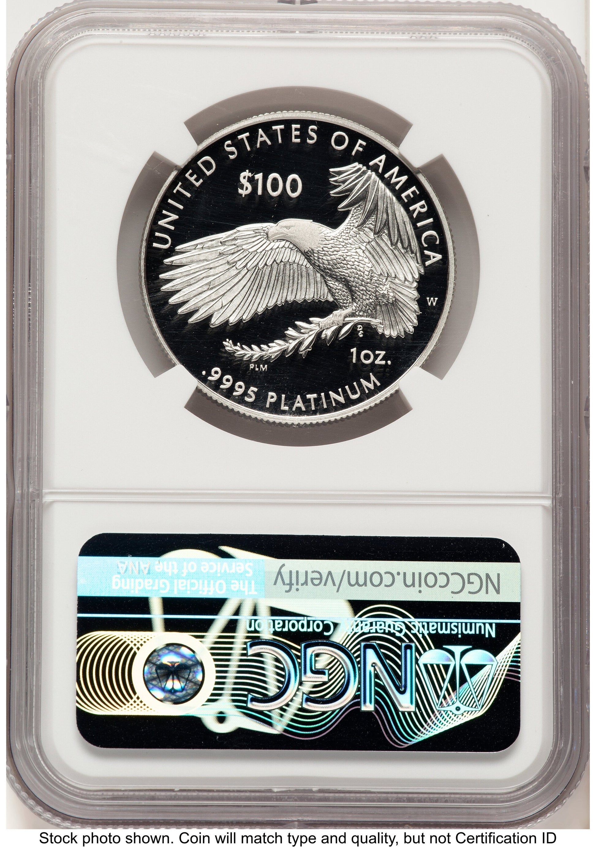 2023-W Proof Platinum Eagle 1 oz FDI Kenneth Bressett Portrait NGC PF70
