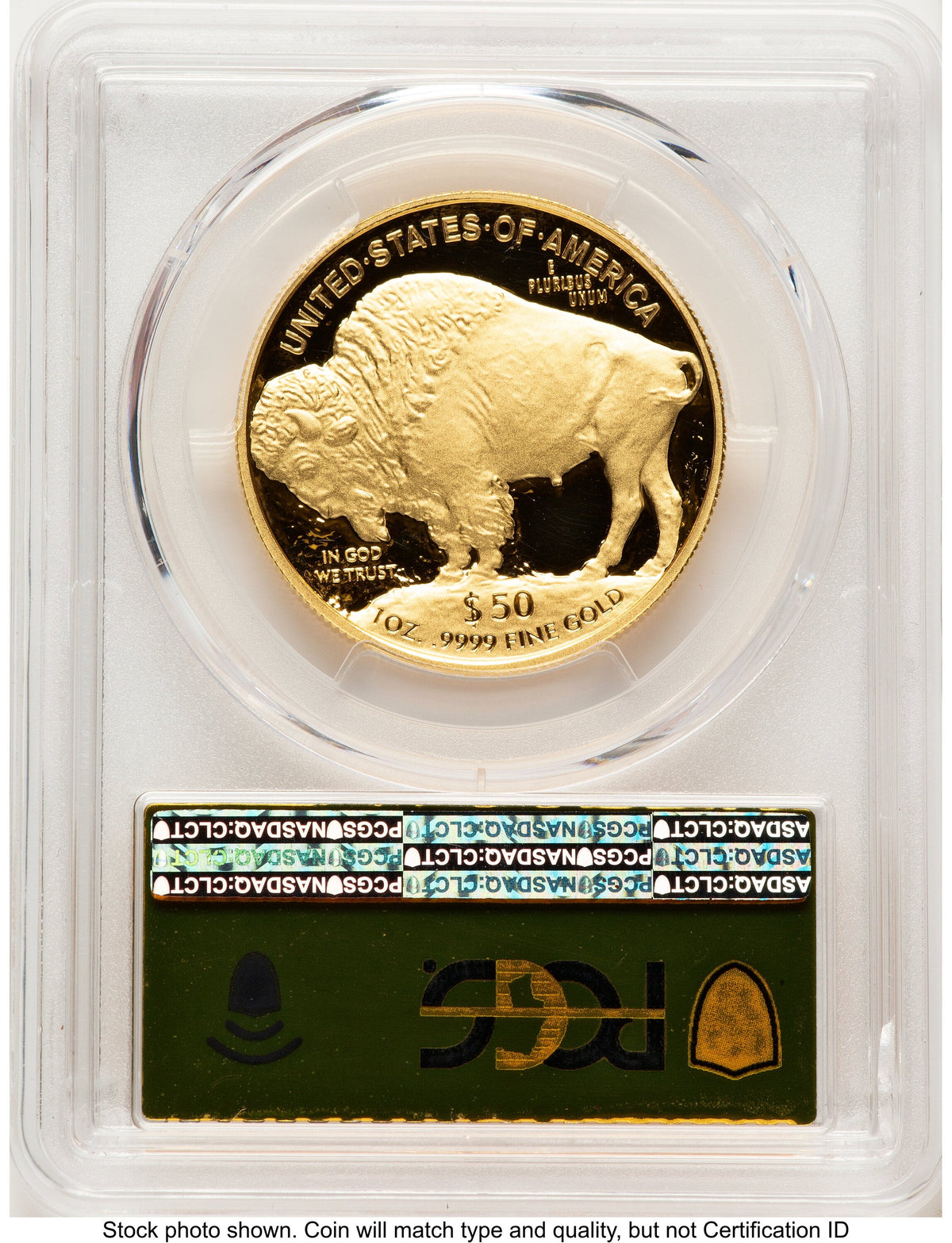 2021-W Proof Gold Buffalo 1 oz FDI Gold Foil PCGS PR70