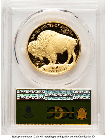 2021-W Proof Gold Buffalo 1 oz FDI Gold Foil PCGS PR70
