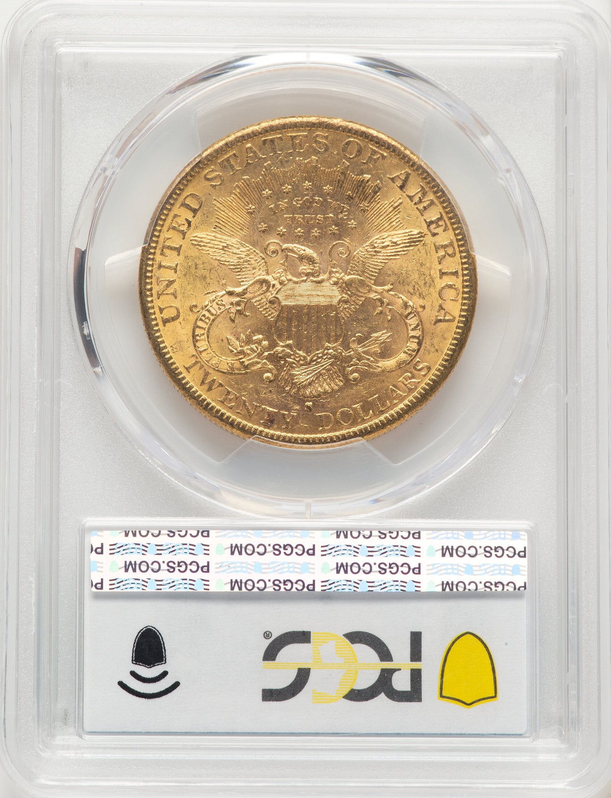 1883-S $20 Blue Gradient Liberty Double Eagle PCGS MS61