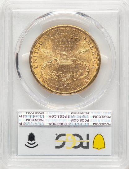 1883-S $20 Blue Gradient Liberty Double Eagle PCGS MS61