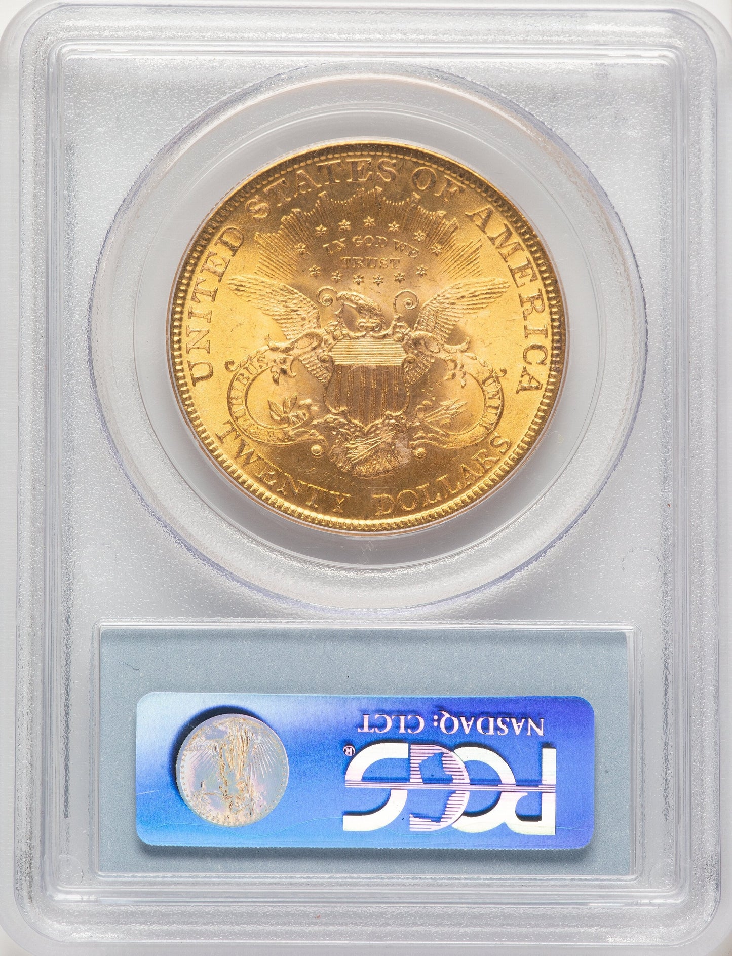 1895 $20 Blue Label Liberty Double Eagle PCGS MS63