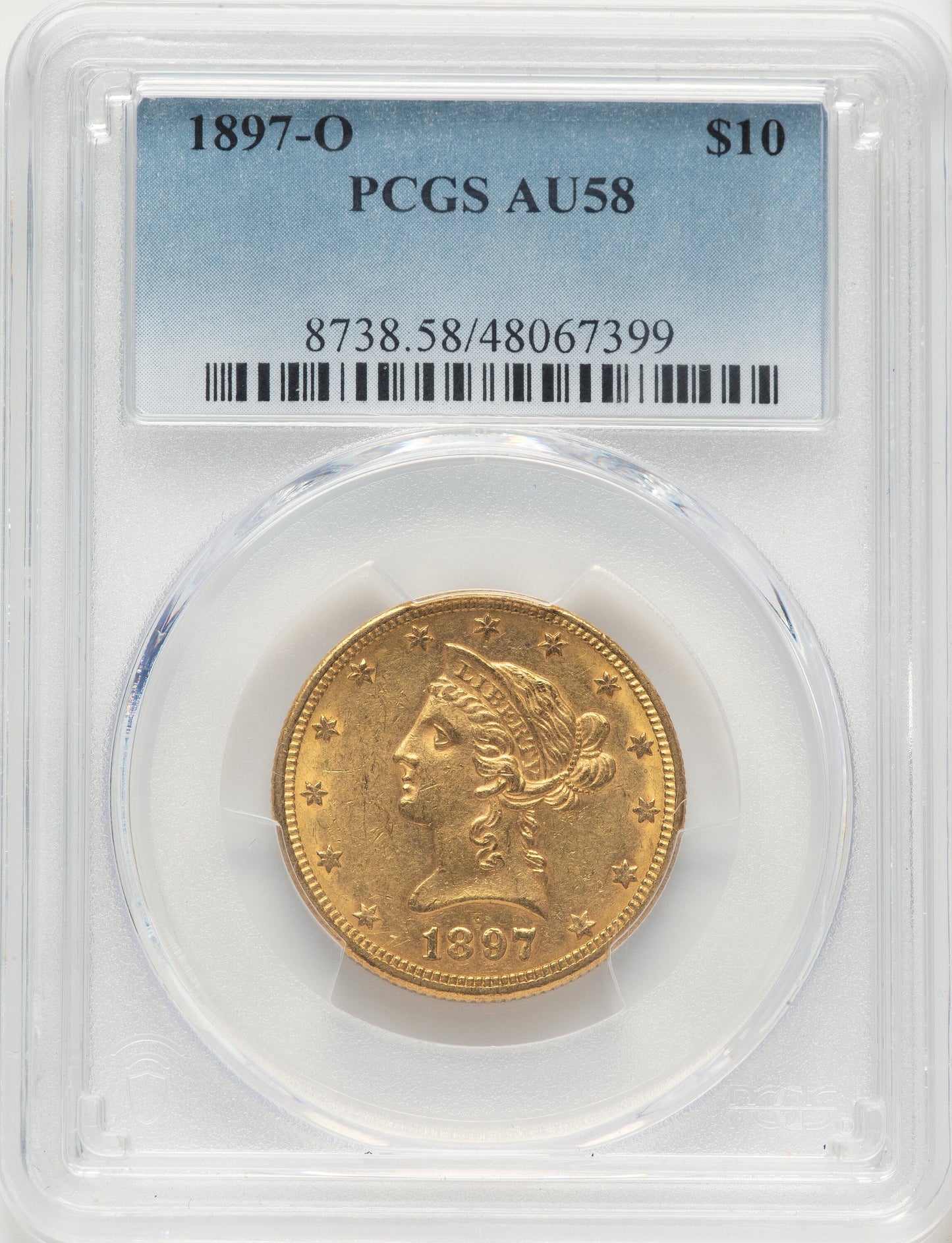 1897-O $10 Liberty Eagle PCGS AU58