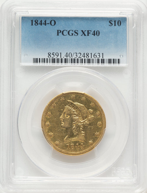 1844-O $10 Liberty Eagle PCGS XF40