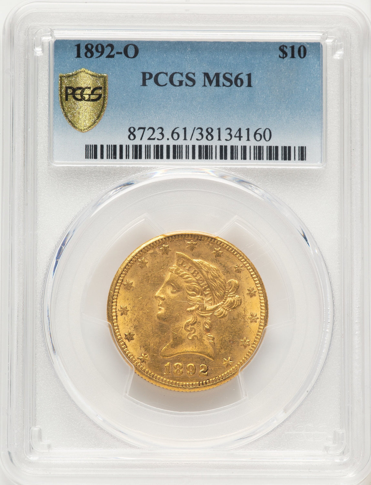1892-O $10 Liberty Eagle PCGS MS61
