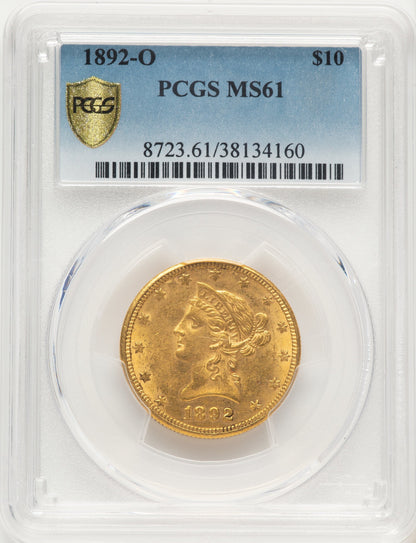 1892-O $10 Liberty Eagle PCGS MS61