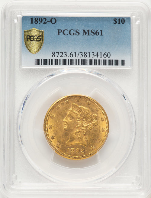 1892-O $10 Liberty Eagle PCGS MS61