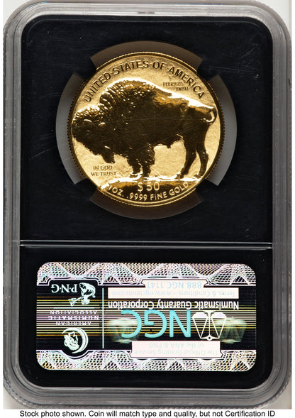 2013-W Reverse Proof Gold Buffalo 1 oz FR Bison Label NGC PF70