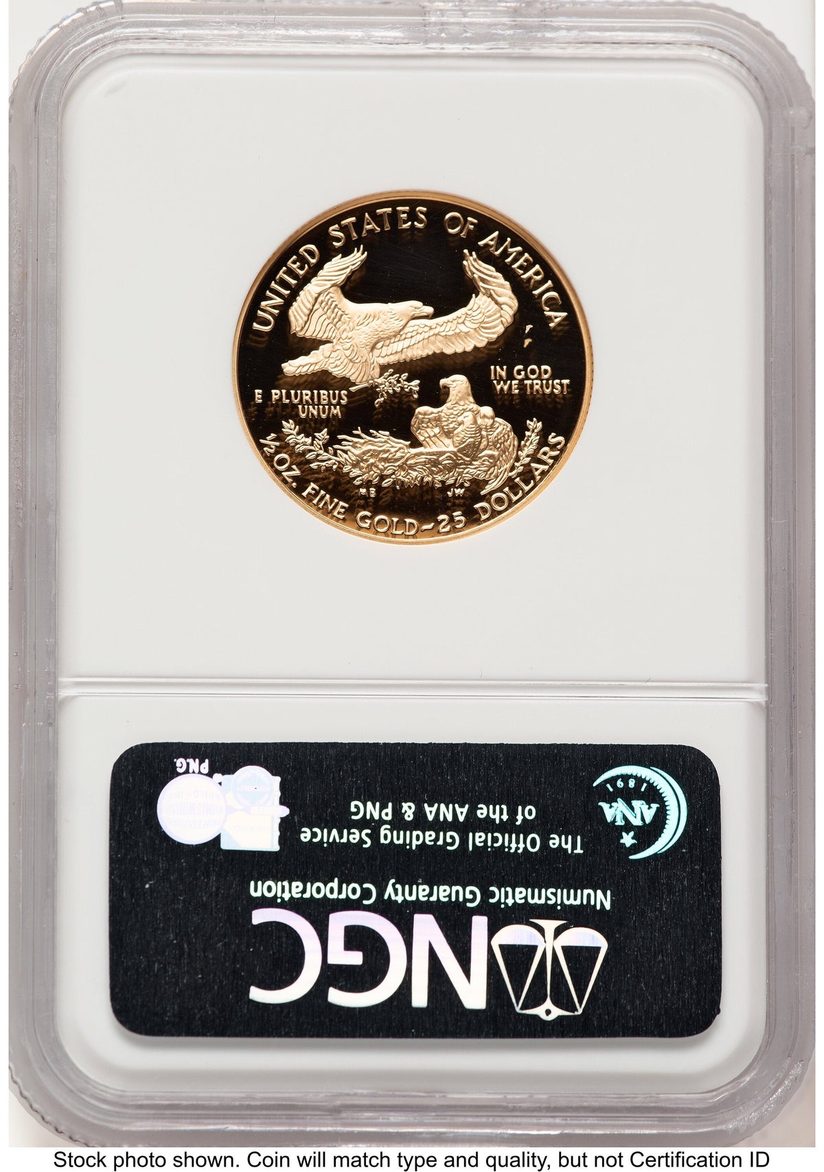 1998-W Proof Gold Eagle 1/2 oz Brown Label NGC PF70