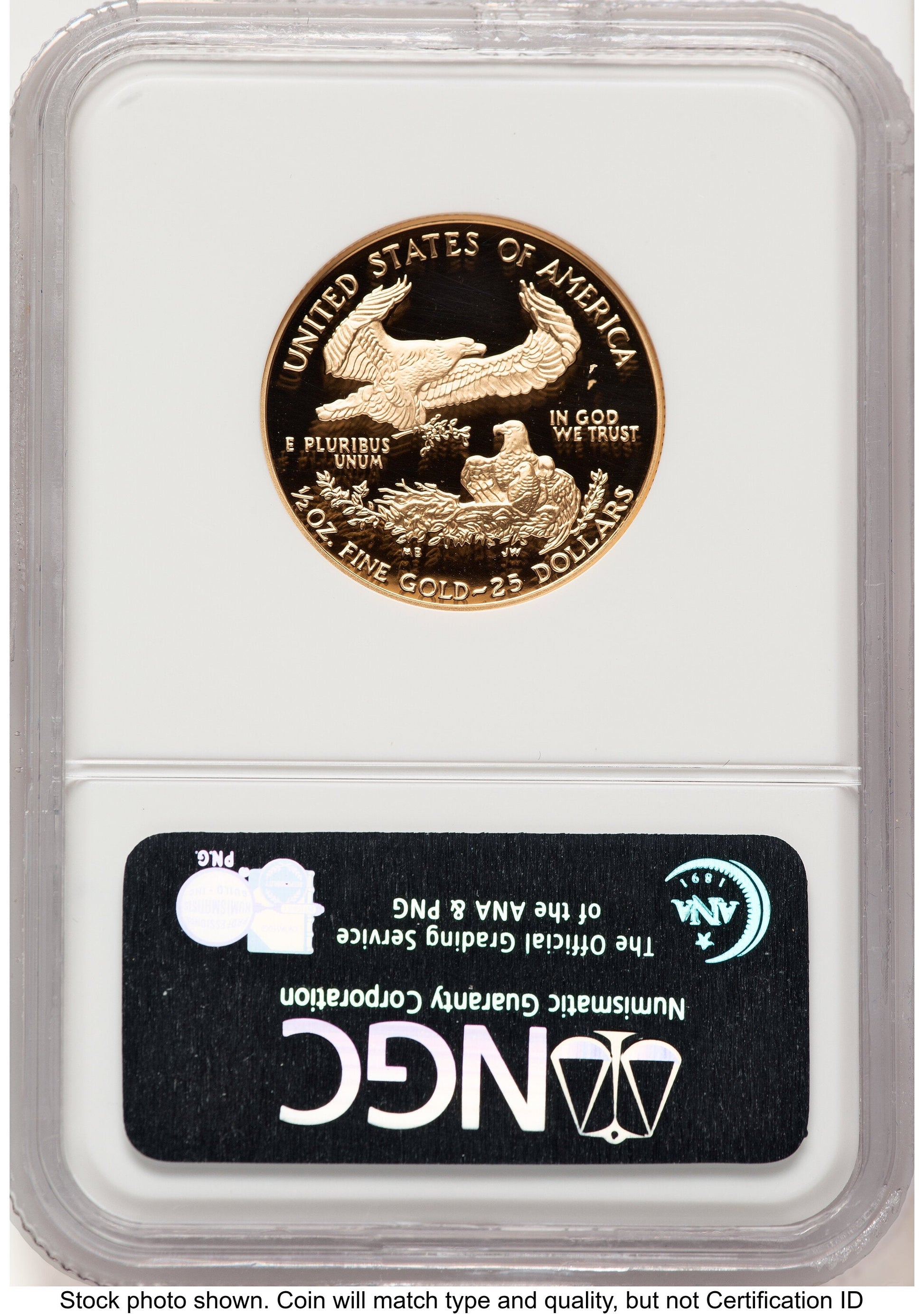 1998-W Proof Gold Eagle 1/2 oz Brown Label NGC PF70