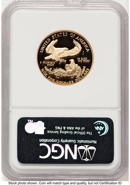 1998-W Proof Gold Eagle 1/2 oz Brown Label NGC PF70