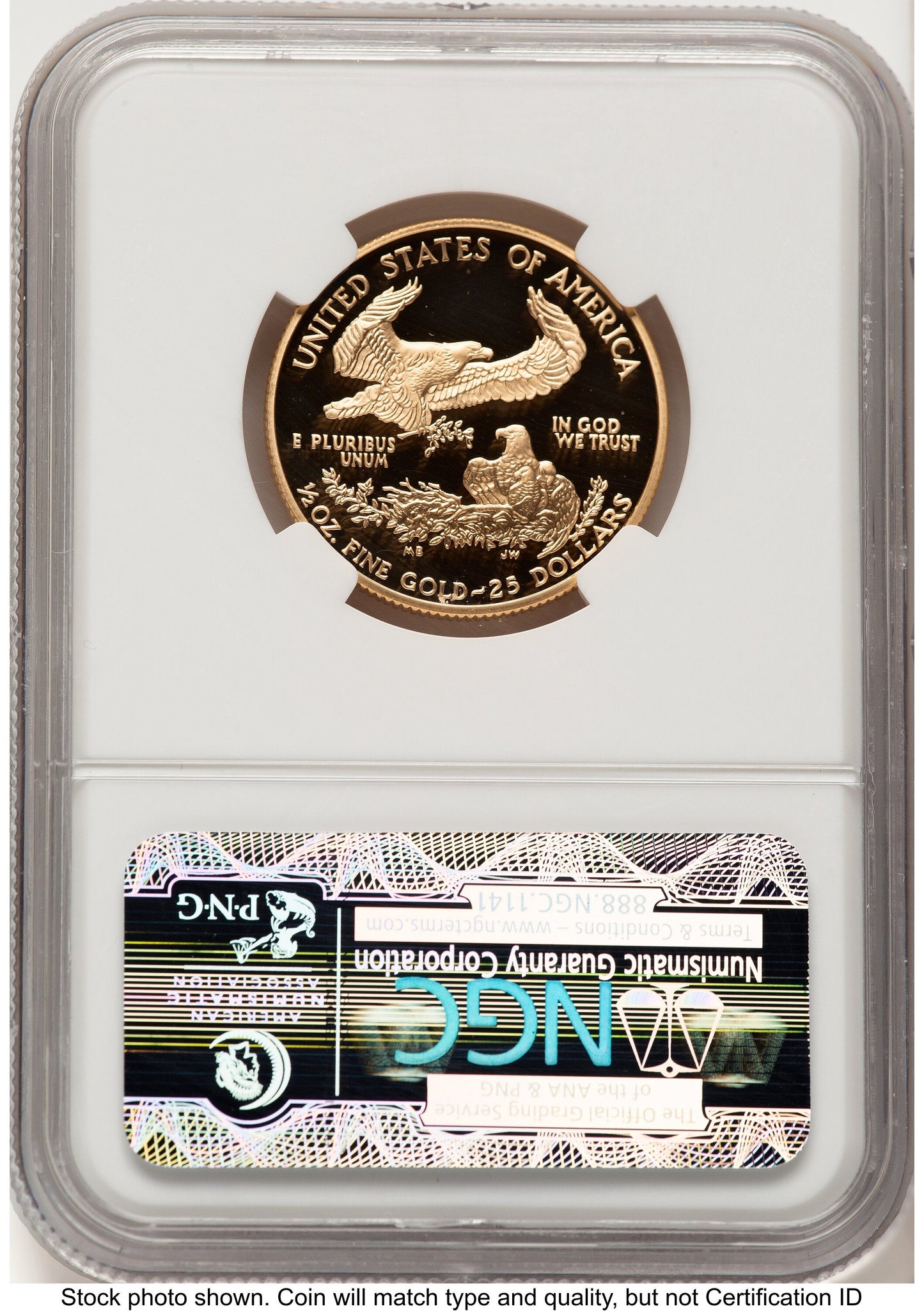 2004-W Proof Gold Eagle 1/2 oz Brown Label NGC PF70