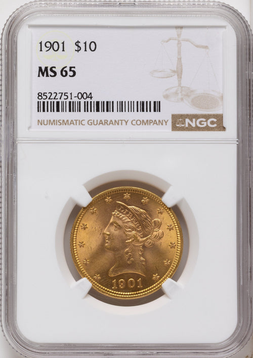 1901 $10 Liberty Eagle NGC MS65