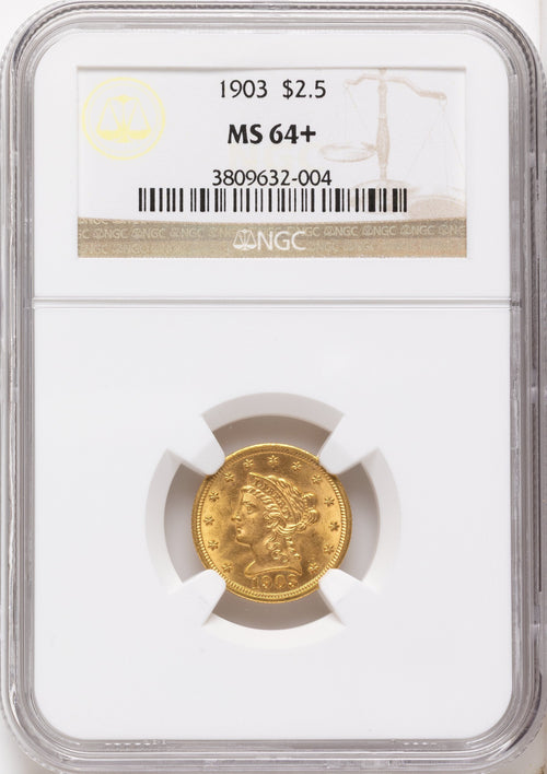 1903 $2.50 Liberty Quarter Eagle NGC MS64+