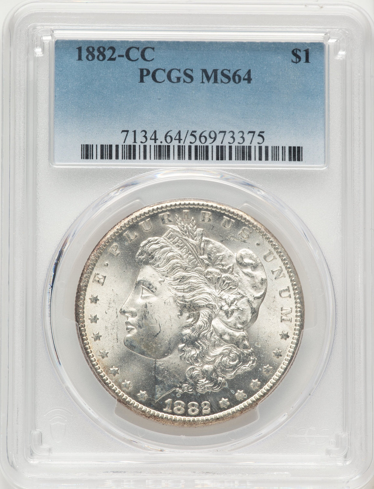 1882-CC Morgan Dollar PCGS MS64