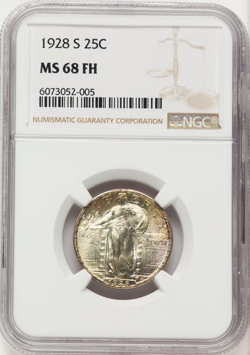 1928-S 25C FH Standing Liberty Quarter NGC MS68