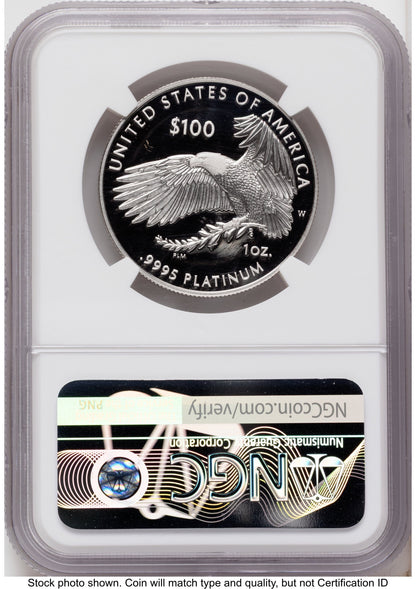 2022-W Proof Platinum Eagle 1 oz AR Mike Castle NGC PF70
