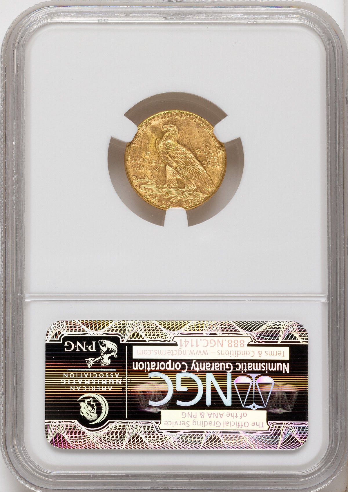 1925-D $2.50 Indian Quarter Eagle NGC MS65