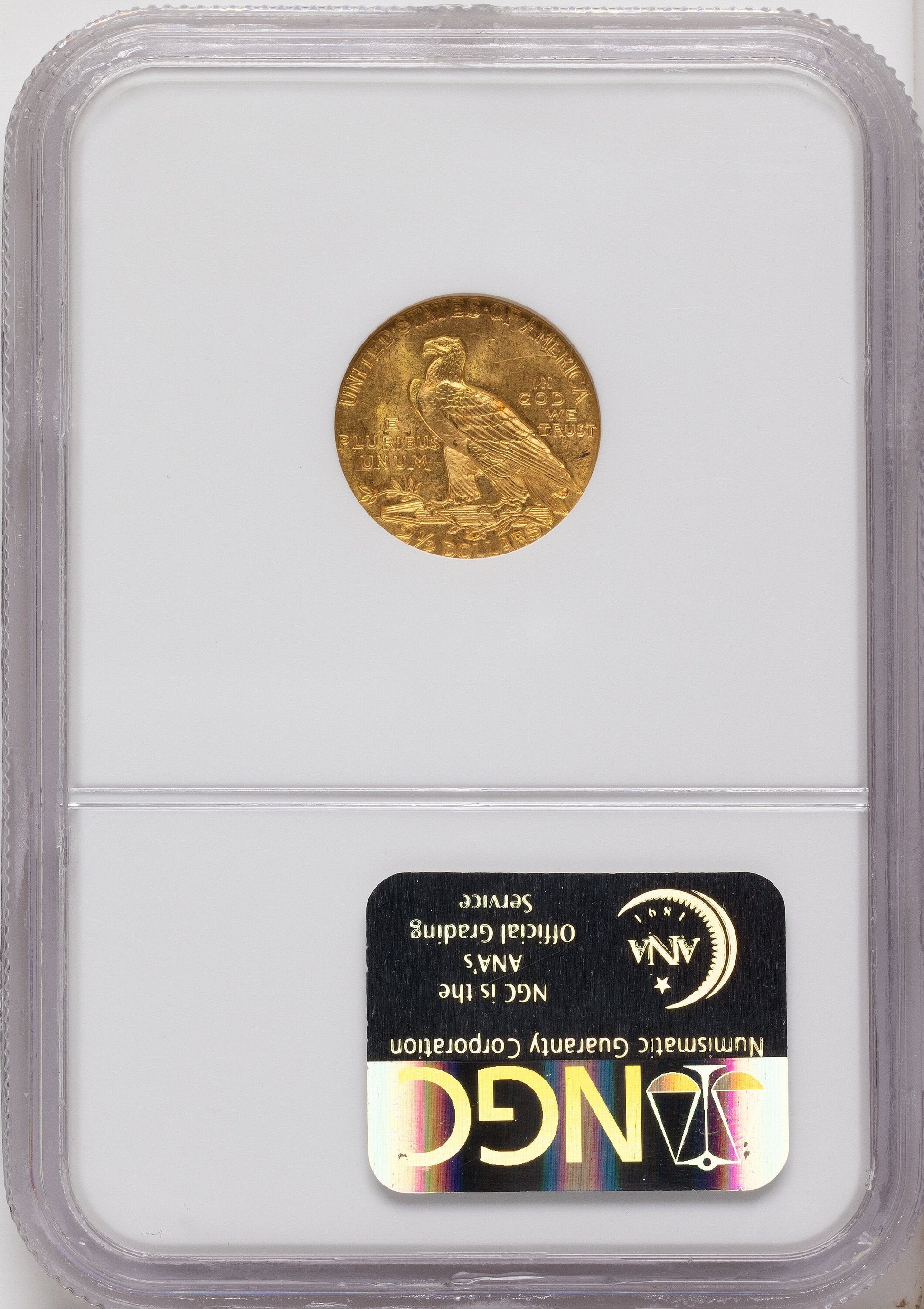 1927 $2.50 Indian Quarter Eagle NGC MS65